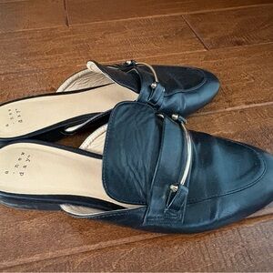 A New Day Black Mules, size 9